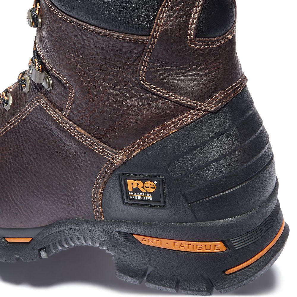 Botas de Trabajo Masculino - Timberland Pro® Endurance 8\" Steel Toe - NAMZH3864 - Marrom